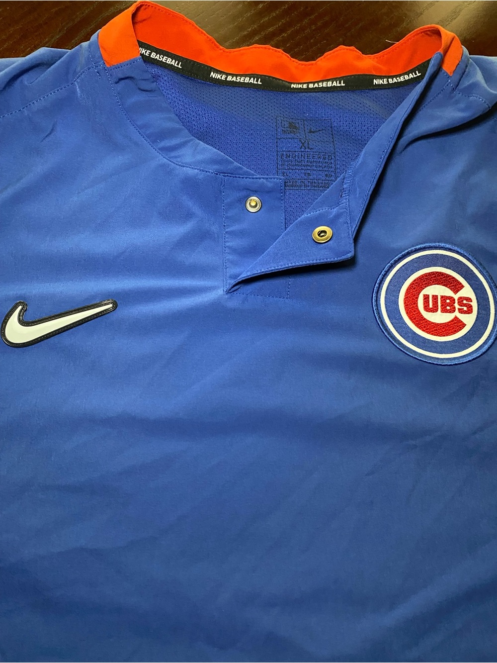 Chicago Cubs Nike Authentic Collection short sleeve hot jacket XL